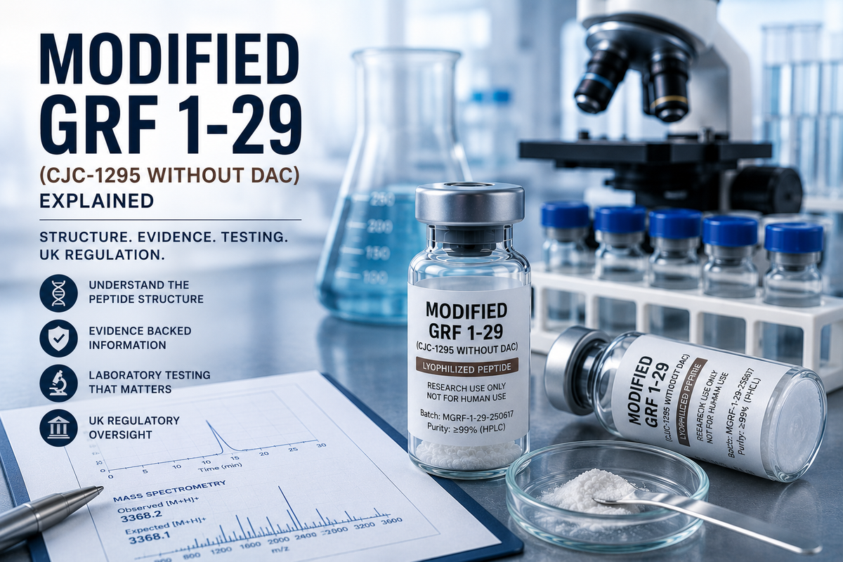 Modified GRF 1-29 UK: CJC No DAC & UK Peptides