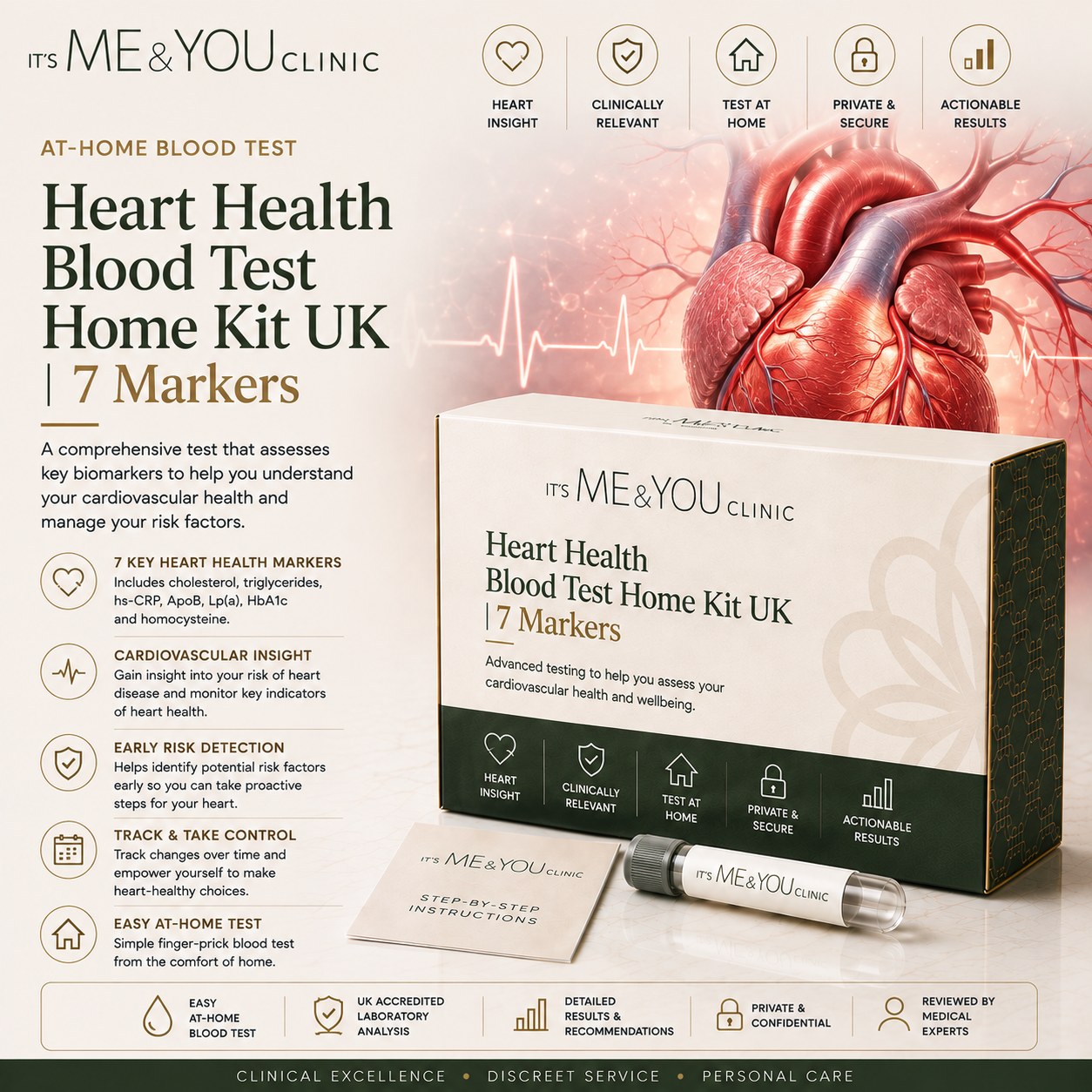 Heart Health Blood Test Home Kit UK
